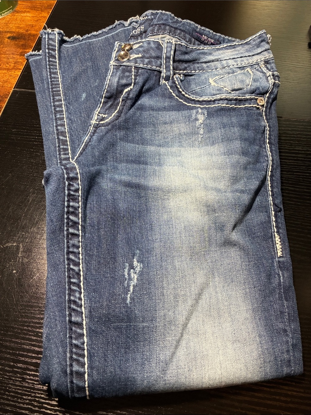Vigoss Faded Blue Slim Straight Jeans